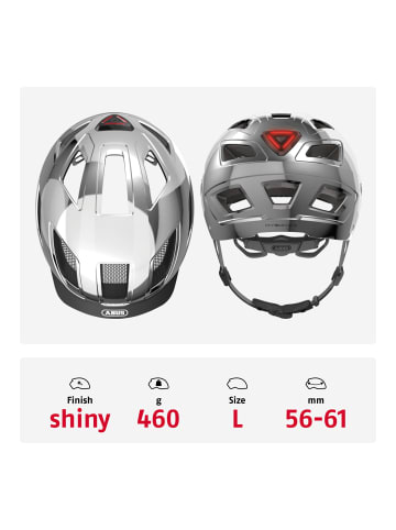 ABUS Fahrradhelm Hyban 2.0 - in chrome silver