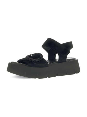 Gabor Plateau Sandaletten in Schwarz