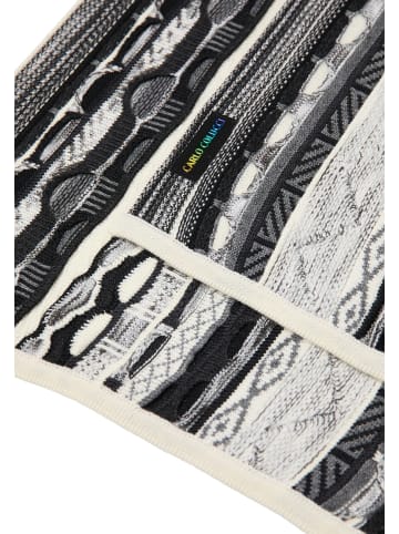 Carlo Colucci KnittedScarf Carsaniga in Schwarz / Weiß