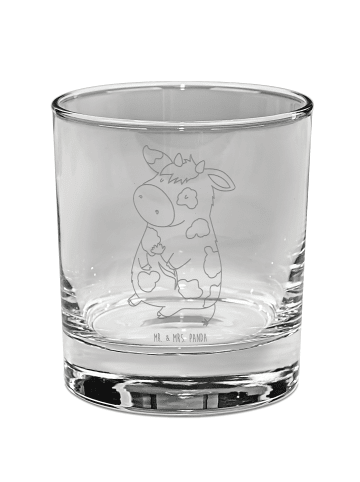 Mr. & Mrs. Panda Tumbler Glas Kuh ohne Spruch in Transparent