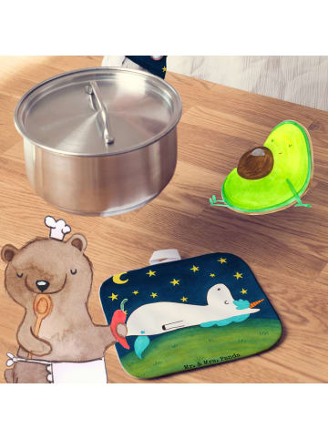 Mr. & Mrs. Panda Topflappen Einhorn Sternenhimmel Design ohne Sp... in Weiß