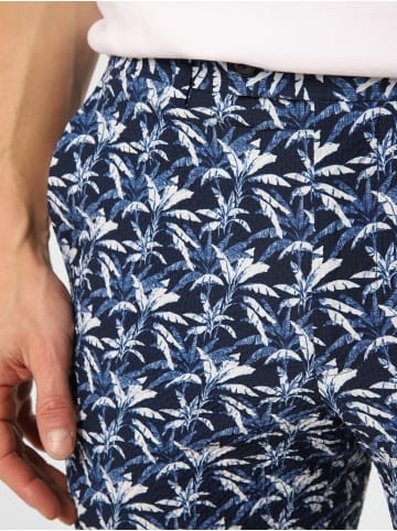 Finshley & Harding London Baukasten-Shorts in marine weiß