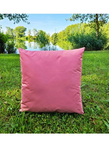JACK 2er Set Outdoor Kissenhülle 45x45cm Uni in Weinrose