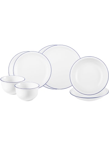 Seltmann Weiden 8er Set Einsteiger-Set Compact Blaurand in weiß-blau