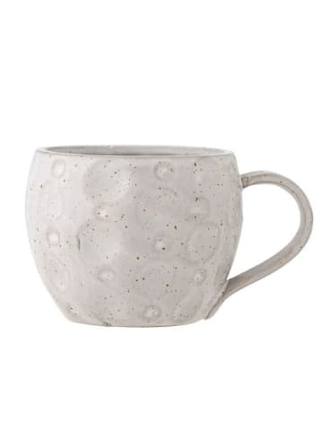 Bloomingville Becher MAIAN Weiß Geprägtes KREIS Muster