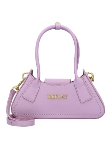Replay Schultertasche Leder 28.5 cm in violet tulle