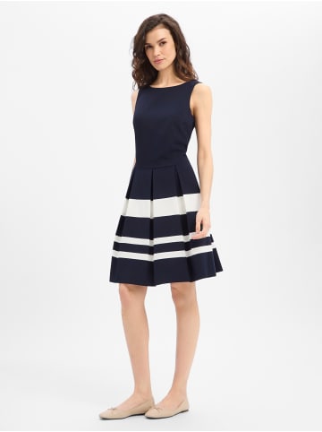 Marie Lund Kleid in marine ecru - 0001