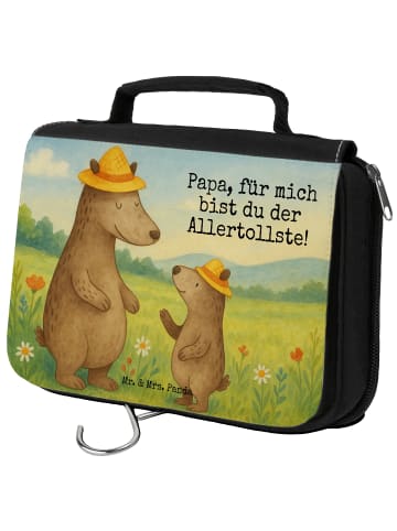Mr. & Mrs. Panda Duschbeutel Bären mit Hut Design mit Spruch in Weiß