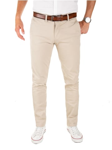Yazubi Chinohose mit Gürtel Dustin in Beige