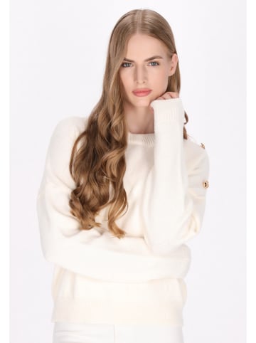 DreiMaster Damen Pullover in Wollweiss