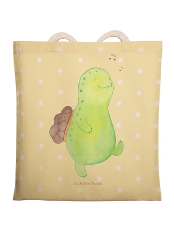Mr. & Mrs. Panda shopping bag Schildkröte Pfeifen ohne Spruch in Gelb Pastell