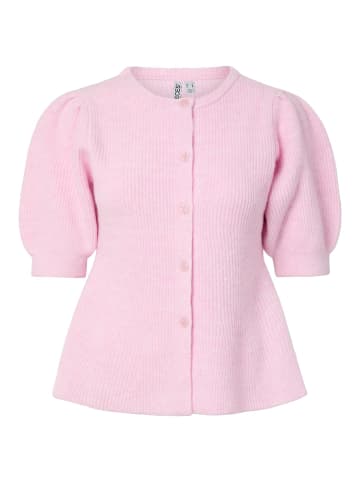 Pieces Strickjacke in Roseate Spoonbill