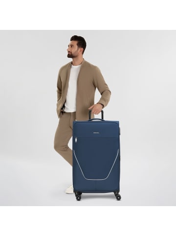 Stratic taska 4-Rollen Trolley L 76 cm mit Dehnfalte in navy