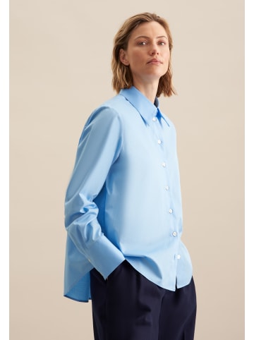 Seidensticker Hemdbluse Regular in Mittelblau