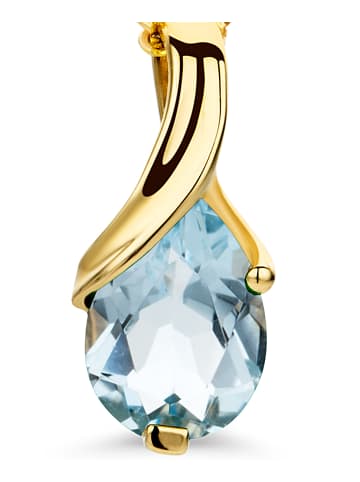 Diamant L'éternel Halskette aus 585 Gelbgold mit Topas