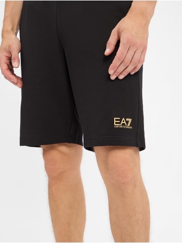 EA7 Shorts in schwarz