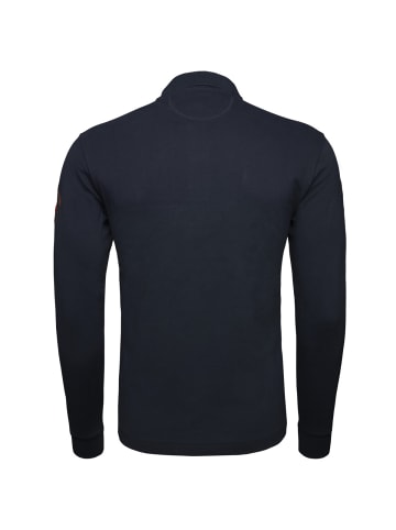 La Martina Langarm-Poloshirt XMP306 XT in dunkelblau