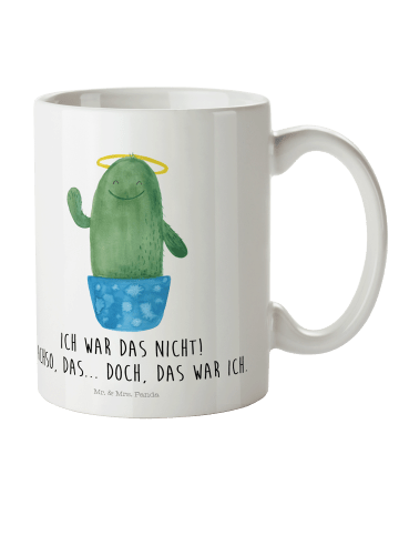 Mr. & Mrs. Panda Kaffeebecher Kaktus Heilig mit Spruch in Weiß