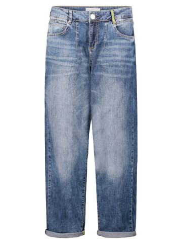 CARTOON Used Look-Jeans mit Waschung in Dark Blue Denim