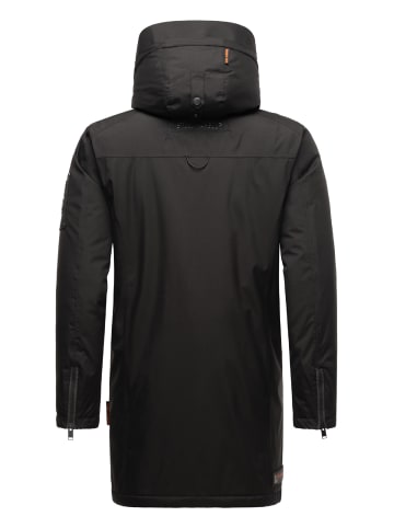 STONE HARBOUR Wintermantel Ragaan in Black