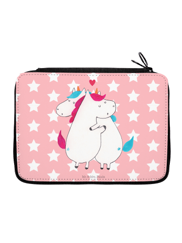 Mr. & Mrs. Panda Etui Einhorn Mitteilung ohne Spruch in Rot Pastell