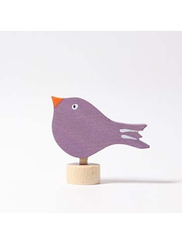 Grimm's Steckfigur sitzender Vogel ab 1 Jahr in lila