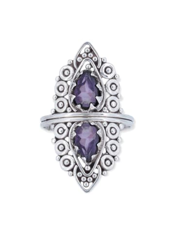 mantraroma 925er Silber - Ringe mit Amethyst facettiert