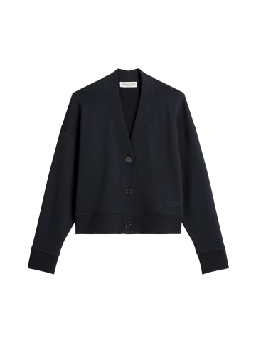 Marc O'Polo Sweat-Cardigan relaxed in Deep Night Blue