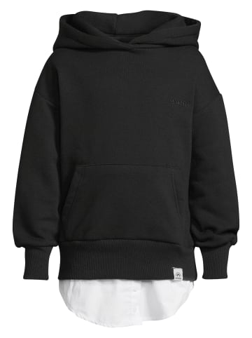 New Life Hoodie Hoodie Kapuzen Pullover mit Shirt in Schwarz