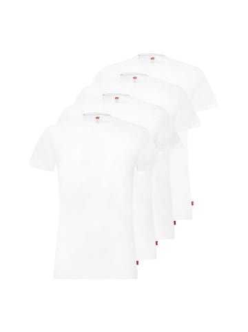 Levis 4er Pack Crew Neck T-Shirts in Weiß