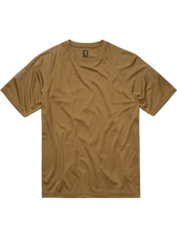 Brandit T-Shirt "Quick Dry Shirt Shortsleeve" in Braun