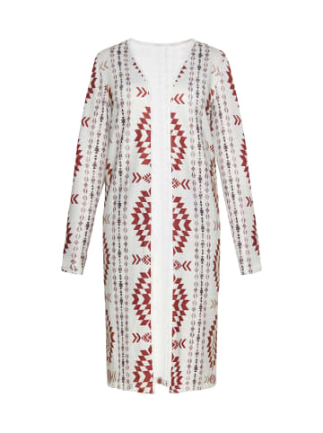 usha FESTIVAL Cardigan in white brown