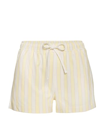 VIVANCE DREAMS Pyjamashorts in gelb-weiß-gestreift