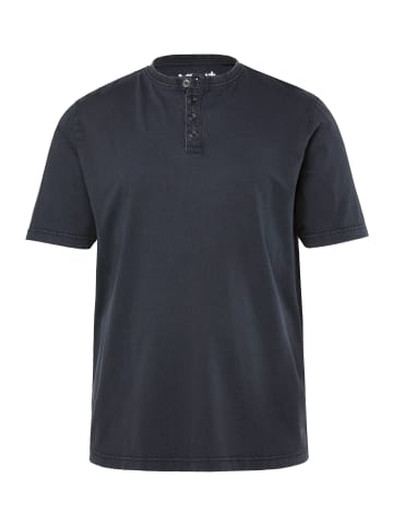 Men Plus Kurzarm T-Shirt in navy blau
