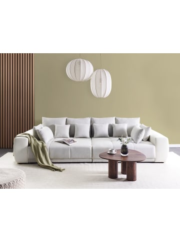 Beliani 4-Sitzer Sofa TORPO in Grau/Beige/Silber - (W) 308 x (H) 84 x (L) 136 cm