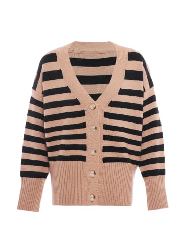 Blonda Damen Sweater in BEIGE SCHWARZ