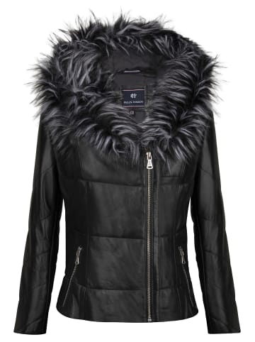Felix Hardy Lederjacke in Schwarz