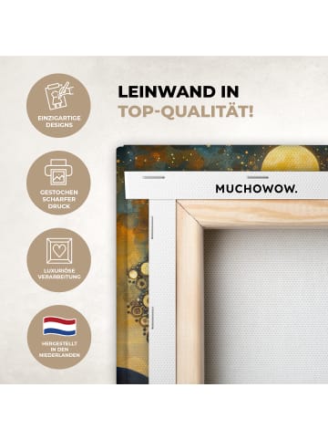 MuchoWow Leinwand bilder Vollmond (BxH)