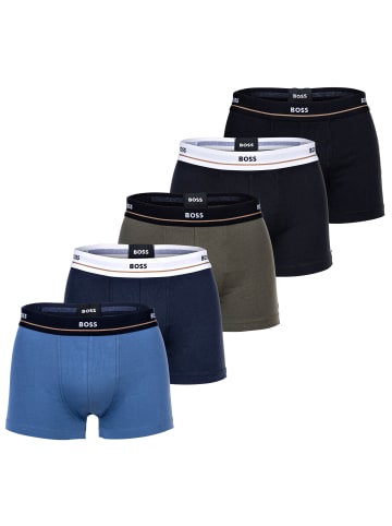 BOSS Boxershort 5er Pack in Schwarz/Blau/Grün