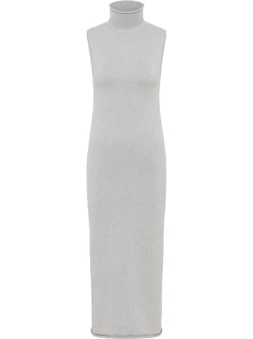 DreiMaster Damen Strickkleid in Grau Melange