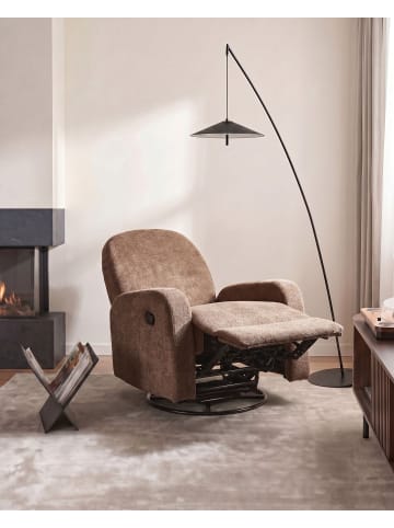 Beliani Fernsehsessel FEBE in Braun - (W) 77 x (H) 102 x (L) 90 cm