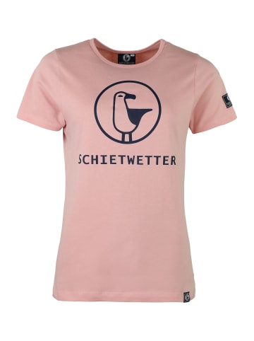 SCHIETWETTER T-Shirt "Mona",  aus 100% Baumwolle in pink/navy