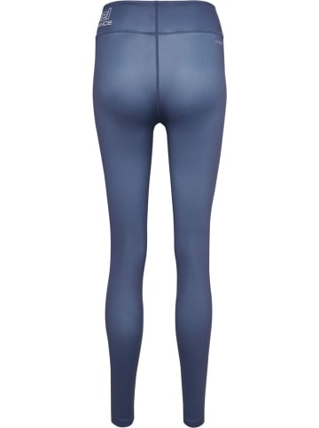 Hummel Leggings "Te Fundamental Mid Waist Tights" in Blau