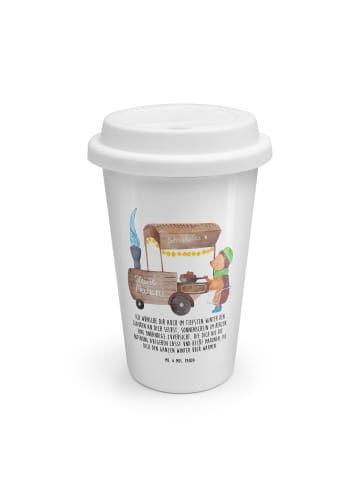 Mr. & Mrs. Panda To Go Becher Igel Maronen mit Spruch in Weiß