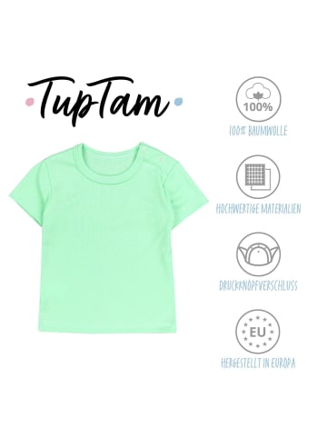 TupTam Baby Kurzarm T-Shirt 5er Set in blau/grün