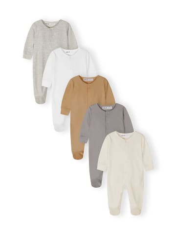 Minoti 5-er Pack Strampler NOSBABYPACK5 in grau