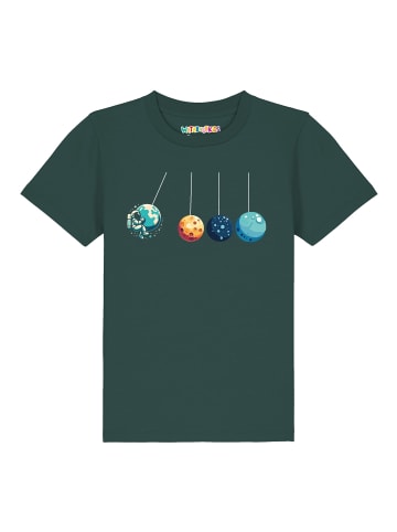 wat? Apparel T-Shirt Weltraumforscher in Dunkelgrün