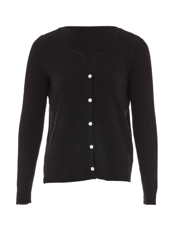 SANIKA Strickjacke in Schwarz Weiss