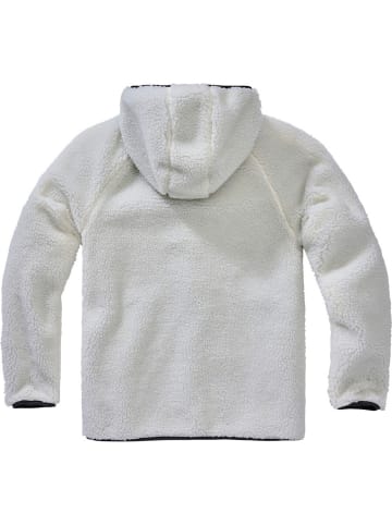 Brandit Fleecejacke/Fleecepullover "Teddyfleece Worker Jacket" in Weiß