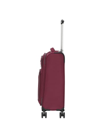 D&N Travel Line 9204 - 4-Rollen-Kabinentrolley S 55 cm (schwarz) in lila